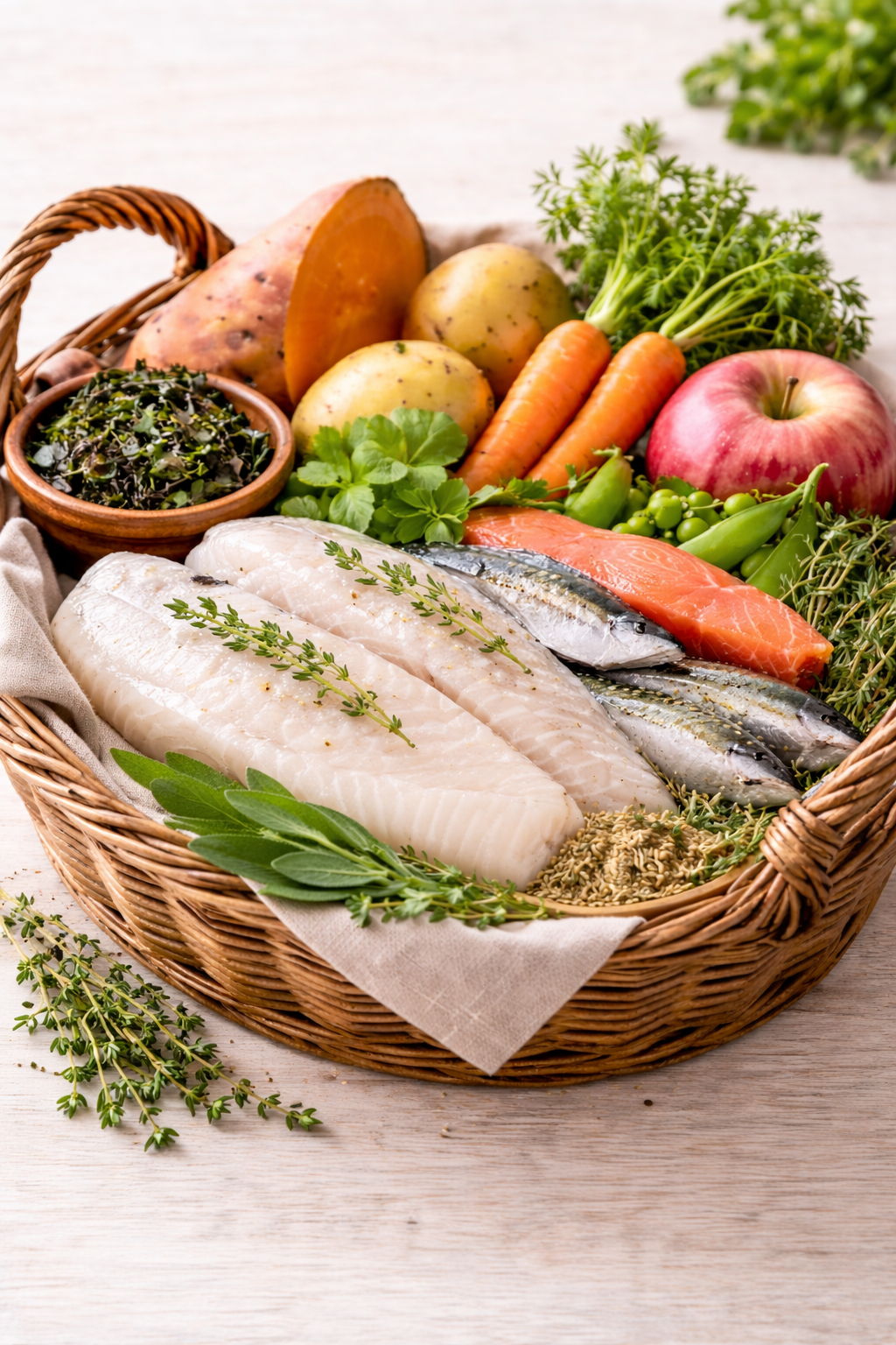 Fish & Sweet Potato. Cold Pressed Complete